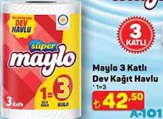 MAYLO 3 KATLI DEV KAĞIT HAVLU fiyat ve kampanya bilgisi